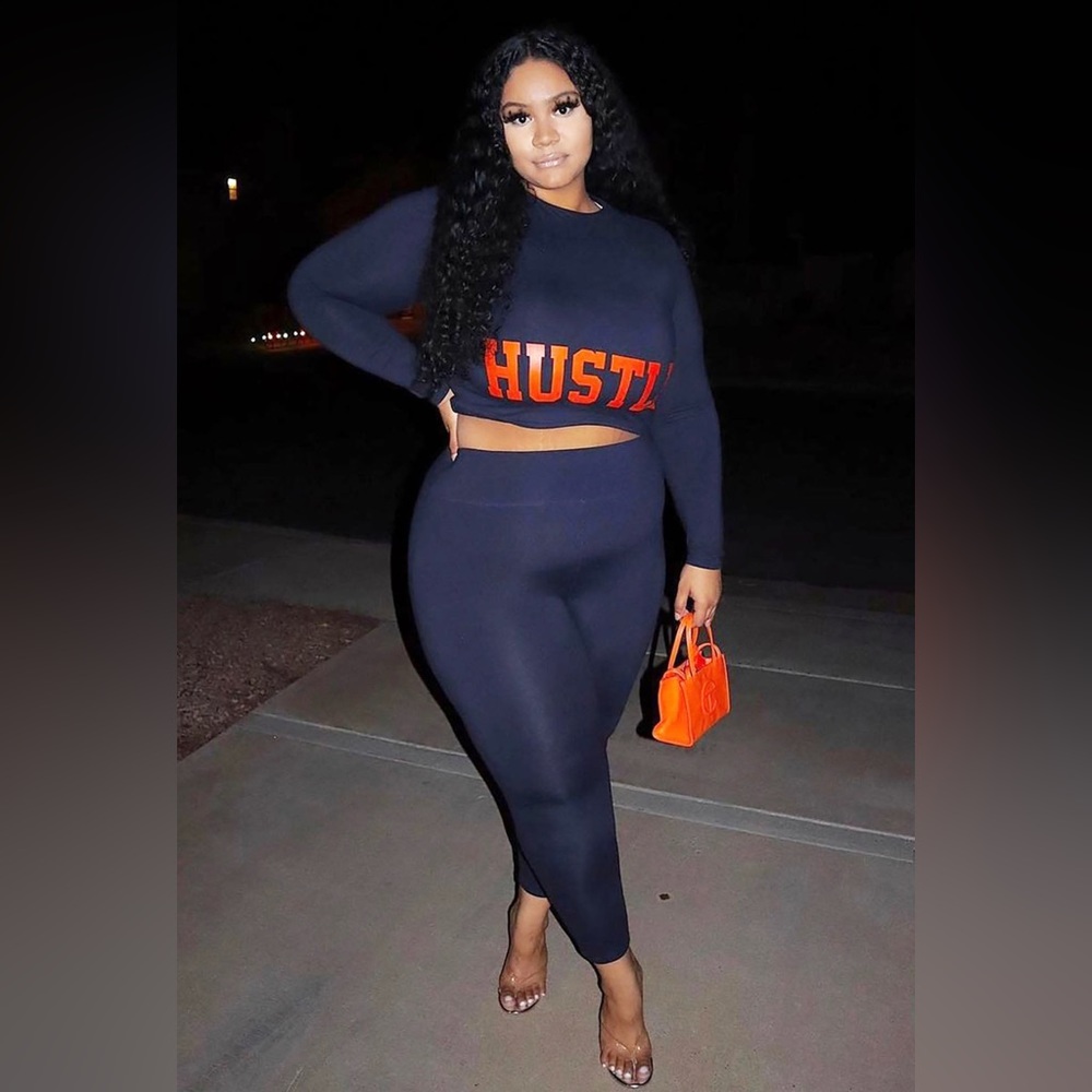 FASHION NOVA HUSTLE BABY HUSTLE LEGGING SET!!!